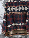 INTO THE EAST 25 Autumn/Winter Geometric Beaded Outer Jacket ITE-E1DGSS004BR23JK-HZ Reddish Brown